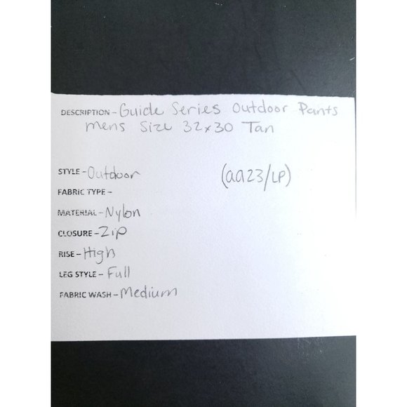 Guide Series Hunting Briar Pants Men's Size 32x30 Tan - Picture 8 of 9